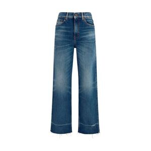 Chloé Blue Cotton Bootcut Women's Jeans